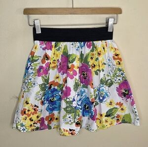 Cato Girls | Colorful Floral Circle Skirt Size 8/10 Pink Yellow Green Blue